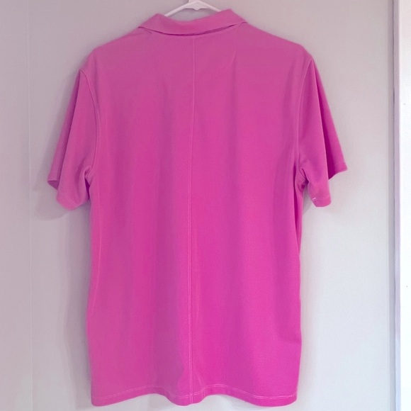 NIKE MEN Dry-Fit Victory Polo Shirt Sport Golf Business Casual Pink White Men M - Picture 7 of 16